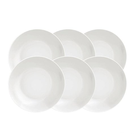 Kit Prato Fundo Tramontina Leonora em Porcelana 21 Cm 06 Peças Tramontina
