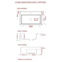 Ver mais imagens de Kit Cuba XRT55 Torneira 1198 Metal Válvula Click 1 Polegada G Sifão PVC Flexível Compace