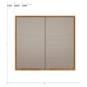 Ver imagem 3 de Armário Aéreo Plena 92580 80 Cm 2 Portas Cinamon Nude Prime Tx - Demóbile