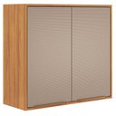 Ver imagem 1 de Armário Aéreo Plena 92580 80 Cm 2 Portas Cinamon Nude Prime Tx - Demóbile
