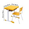Kit Escolar Individual Amarelo Mesa e Cadeira Juvenil 06 a 09 Anos - 2
