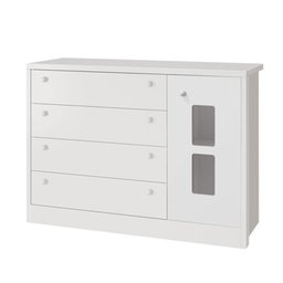 Cômoda Infantil Joãozinho Branco Acetinado – Reller - 1