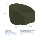 Ver imagem 4 de Kit Divã Recamier Orgânico França 250cm Lado Direito e 2 Poltronas Amore Linho