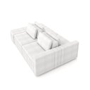 Ver imagem 5 de Sofá Ilha com Encosto e Almofadas Móveis Olimpo 285cm Modulado Bouclê Branco G45 - Gran Belo