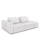 Ver imagem 2 de Sofá Ilha com Encosto e Almofadas Móveis Olimpo 285cm Modulado Bouclê Branco G45 - Gran Belo