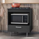 Ver imagem 1 de Balcão de Cozinha para Cooktop 4 Bocas 72cm Itália 1 Gaveta Grafite - Pnr Móves