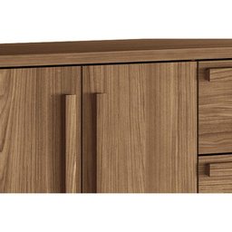Cômoda Casal Málaga Gold 2 Portas e 5 Gavetas Jatoba - Santos Andirá - 4