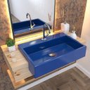 Ver imagem 1 de Kit Cuba XRT55 Torneira 1198 Metal Válvula Click 1 1/2 Polegada Sifão PVC Flexível Compace