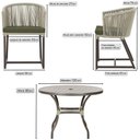 Ver imagem 2 de Mesa e 6 Cadeiras Jantar Noronha Marrom E13 Trama Original Rami