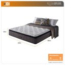 Ver imagem 2 de Colchão Casal Benter Molas Ensacadas Visco Gel Nashville Pillow Top 138x188x30cm