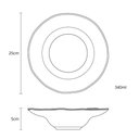Ver imagem 2 de Prato de Massa Risoto Orgânico Pistache 25cm Porto Brasil Cozinha Gourmet Mesa Posta Restaurante