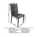 Ver imagem 4 de Cadeira Empilhável Estilo Rattan Resistente para Área Gourmet, Restaurante e Sala de Jantar - Preto