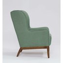 Ver imagem 4 de Poltrona Dekorien Milena Linho Verde Salvia Alto Acabamento