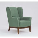 Ver imagem 2 de Poltrona Dekorien Milena Linho Verde Salvia Alto Acabamento