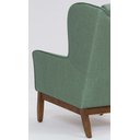 Ver imagem 6 de Poltrona Dekorien Milena Linho Verde Salvia Alto Acabamento