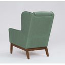 Ver imagem 5 de Poltrona Dekorien Milena Linho Verde Salvia Alto Acabamento