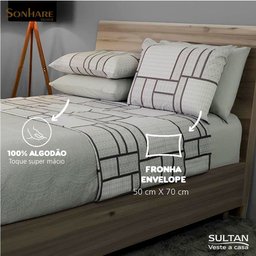 Jogo de Cama Casal Duplo Sultan Sonhare Bronze Vancouver - 2
