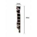 Ver imagem 2 de Rodapé Wpc Branco Frisado 10x1,5x240cm - Stato