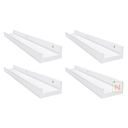 Ver imagem 1 de Kit 4 Prateleiras Calhas 60cm - para Esmaltes, Temperos, Quadros Etc...