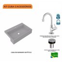 Ver imagem 3 de Kit Cuba XRT55 Torneira 1198 Metal Válvula Click 1 Polegada B Compace