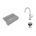 Ver imagem 2 de Kit Cuba XRT55 Torneira 1198 Metal Válvula Click 1 Polegada B Compace