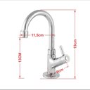Ver imagem 7 de Kit Cuba XRT55 Torneira 1198 Metal Válvula Click 1 Polegada B Compace
