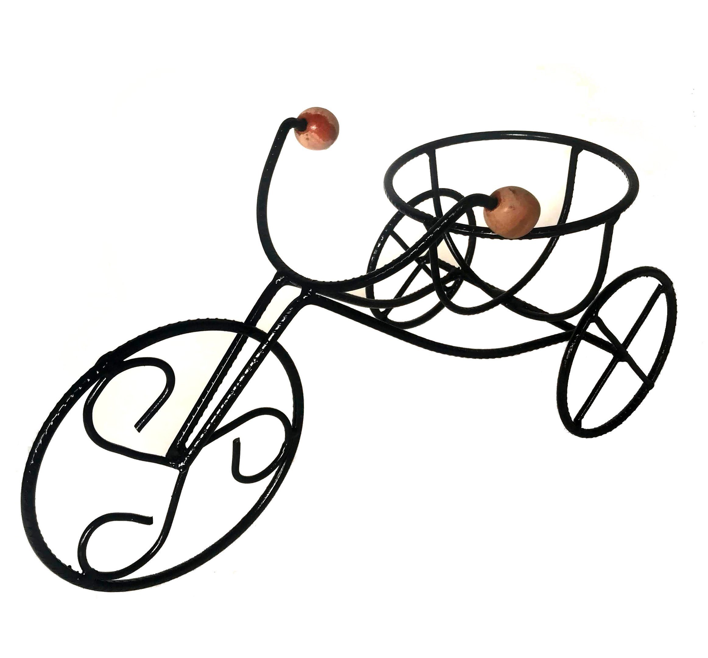 Bicicleta Jardim Suporte Vaso de Flor de Mesa em Ferro