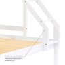 Beliche Casal/solteiro Eco Madeira Maciça Branco Mobilistore - 6