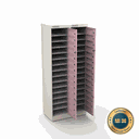 Ver imagem 3 de Armário de Aço Distribuidor 30 Portas - Nk 2415 Nilko Armários Rosa Flox Cadeado Padrão