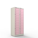 Ver imagem 1 de Armário de Aço Distribuidor 30 Portas - Nk 2415 Nilko Armários Rosa Flox Cadeado Padrão