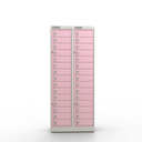 Ver imagem 2 de Armário de Aço Distribuidor 30 Portas - Nk 2415 Nilko Armários Rosa Flox Cadeado Padrão