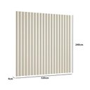 Ver imagem 3 de Painel Ripado Decorativo para Sala de Estar 320cm x 240cm MDF Luna Casa Lar Shop
