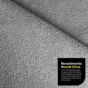 Ver imagem 3 de Kit Poltrona e Sofá Bloom 180cm 02 Lugares com Pés de Madeira Bouclê Cinza - Desk Design