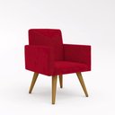 Ver imagem 1 de Kit 7 Poltronas Pés Palito + 1 Namoradeira Vermelha