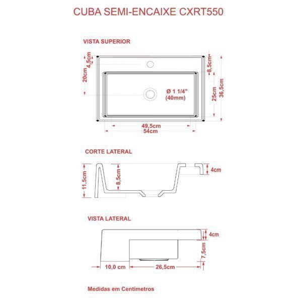 Kit Cuba XRT55 Torneira 1198 Metal Válvula Click 1 1/2 Polegada Compace - 6
