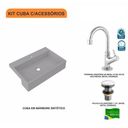 Ver imagem 3 de Kit Cuba XRT55 Torneira 1198 Metal Válvula Click 1 1/2 Polegada Compace