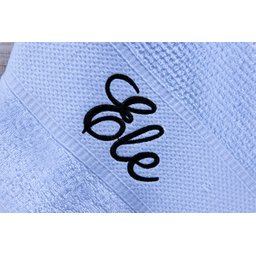 Jogo de Banho Noblesse Luxo Bordado 5 Pecas Branco com Bordado Preto^ - 2