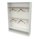 Ver imagem 1 de Armário Cabideiro Marina M18 100% Mdf (closet Expositor) Vetorial Móveis Branco