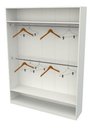 Ver imagem 1 de Armário Cabideiro Marina M18 100% Mdf (closet Expositor) Vetorial Móveis Branco