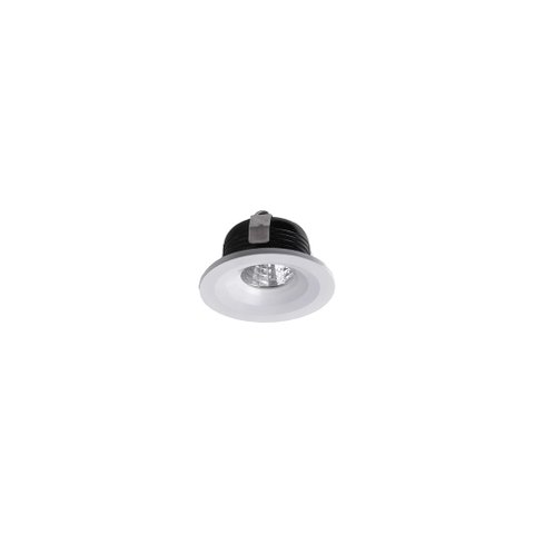 Spot de Embutir para Móvel Nordecor Elysa Mini Redondo Led 3w Bivolt Branco 3000k Luz Amarela