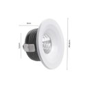 Ver imagem 5 de Spot de Embutir para Móvel Nordecor Elysa Mini Redondo Led 3w Bivolt Branco 3000k Luz Amarela