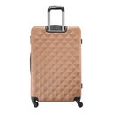 Ver imagem 4 de Mala de Viagem Tamanho Grande 32kg Rodas 360 - Gladiador Diamond D1g: Rose Gold
