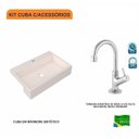Ver imagem 3 de Kit Cuba XRT55 Torneira 1198 Metal 1/4 Volta Compace