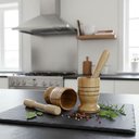 Ver imagem 5 de Pilão de Madeira Artesanal 12 Cm com Mão 23 Cm Teixeira:marrom