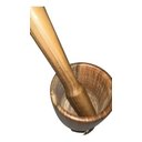 Ver imagem 7 de Pilão de Madeira Artesanal 12 Cm com Mão 23 Cm Teixeira:marrom