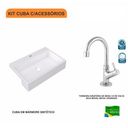 Ver imagem 3 de Kit Cuba XRT55 Torneira 1198 Metal 1/4 Volta Compace