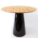 Ver imagem 1 de Mesa de Jantar Cone 90 cm Nogueira Preto
