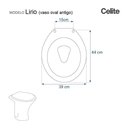 Ver imagem 5 de Assento Sanitário Lirio Caramelo para Vaso Celite