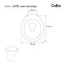 Assento Sanitário Lirio Caramelo para Vaso Celite - 5