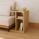 Ver imagem 1 de Mesa Lateral Sofá Mesinha de Apoio Canto Decoração Minimalista Freijó